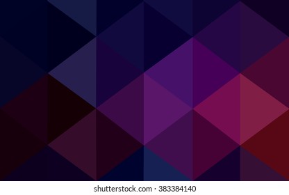 Multicolor dark pink, red, orange polygonal illustration, which consist of triangles. Geometric background in Origami style with gradient. Triangular design for your business.