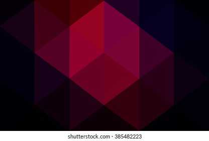 Multicolor dark pink, red, orange polygonal illustration, which consist of triangles. Geometric background in Origami style with gradient. Triangular design for your business.