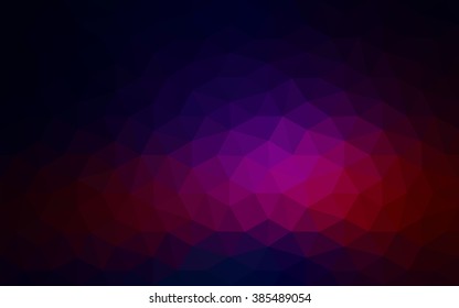 Multicolor dark pink, red, orange polygonal illustration, which consist of triangles. Geometric background in Origami style with gradient. Triangular design for your business.
