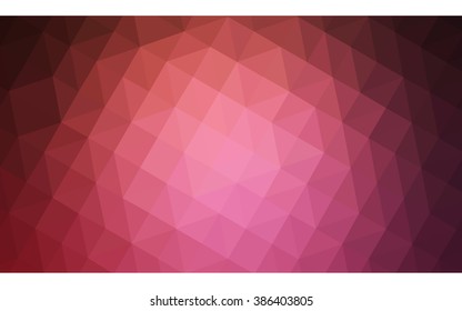 Multicolor dark pink, red, orange polygonal illustration, which consist of triangles. Geometric background in Origami style with gradient. Triangular design for your business.