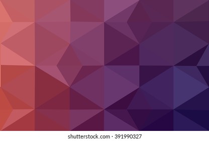 Multicolor dark pink, red, orange polygonal illustration, which consist of triangles. Geometric background in Origami style with gradient. Triangular design for your business.