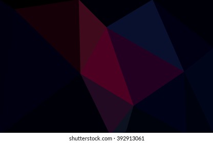 Multicolor dark pink, red, orange polygonal illustration, which consist of triangles. Geometric background in Origami style with gradient. Triangular design for your business.