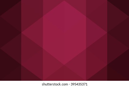 Multicolor dark pink, red, orange polygonal illustration, which consist of triangles. Geometric background in Origami style with gradient. Triangular design for your business.