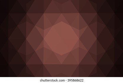 Multicolor dark pink, red, orange polygonal illustration, which consist of triangles. Geometric background in Origami style with gradient. Triangular design for your business.