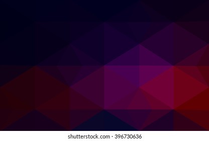 Multicolor dark pink, red, orange polygonal illustration, which consist of triangles. Geometric background in Origami style with gradient. Triangular design for your business.