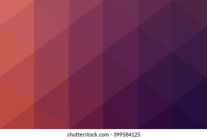 Multicolor dark pink, red, orange polygonal illustration, which consist of triangles. Geometric background in Origami style with gradient. Triangular design for your business.