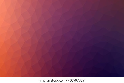 Multicolor dark pink, red, orange polygonal illustration, which consist of triangles. Geometric background in Origami style with gradient. Triangular design for your business.