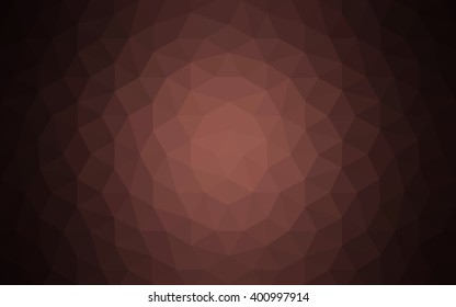 Multicolor dark pink, red, orange polygonal illustration, which consist of triangles. Geometric background in Origami style with gradient. Triangular design for your business.