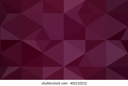 Multicolor dark pink, red, orange polygonal illustration, which consist of triangles. Geometric background in Origami style with gradient. Triangular design for your business.