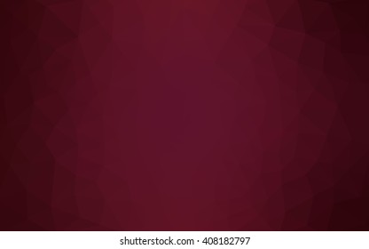 Multicolor dark pink, red, orange polygonal illustration, which consist of triangles. Geometric background in Origami style with gradient. Triangular design for your business.