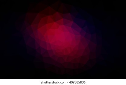 Multicolor dark pink, red, orange polygonal illustration, which consist of triangles. Geometric background in Origami style with gradient. Triangular design for your business.