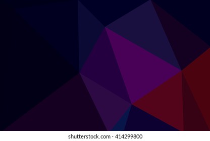 Multicolor dark pink, red, orange polygonal illustration, which consist of triangles. Geometric background in Origami style with gradient. Triangular design for your business.