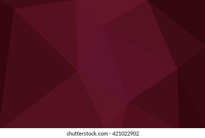 Multicolor dark pink, red, orange polygonal illustration, which consist of triangles. Geometric background in Origami style with gradient. Triangular design for your business.