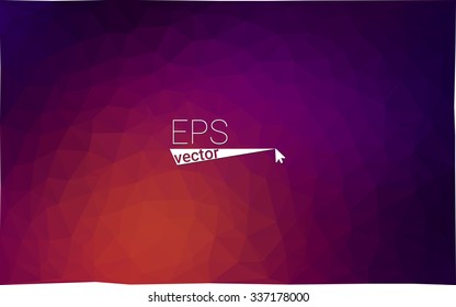 Multicolor dark pink, yellow geometric rumpled triangular low poly origami style gradient illustration graphic background. Vector polygonal design for your business.