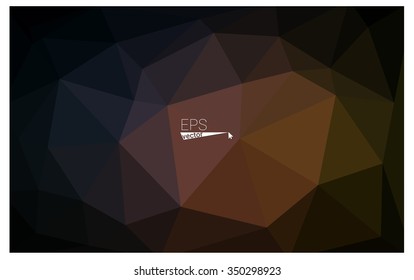 Multicolor dark pink, yellow geometric rumpled triangular low poly origami style gradient illustration graphic background. Vector polygonal design for your business.