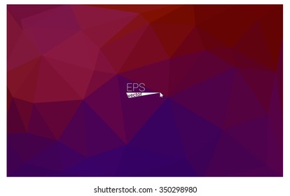 Multicolor dark pink, yellow geometric rumpled triangular low poly origami style gradient illustration graphic background. Vector polygonal design for your business.