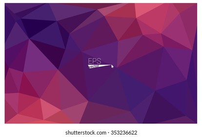 Multicolor dark pink, yellow geometric rumpled triangular low poly origami style gradient illustration graphic background. Vector polygonal design for your business.