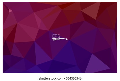 Multicolor dark pink, yellow geometric rumpled triangular low poly origami style gradient illustration graphic background. Vector polygonal design for your business.
