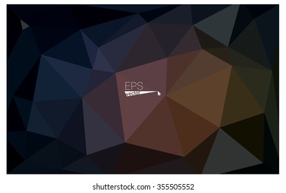 Multicolor dark pink, yellow geometric rumpled triangular low poly origami style gradient illustration graphic background. Vector polygonal design for your business.