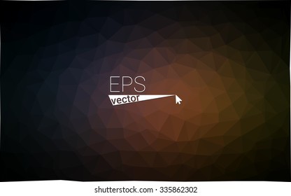 Multicolor dark pink, yellow, orange  geometric rumpled triangular low poly style gradient illustration graphic background. Vector polygonal design for your business.