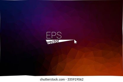 Multicolor dark pink, yellow, orange  geometric rumpled triangular low poly style gradient illustration graphic background. Vector polygonal design for your business.