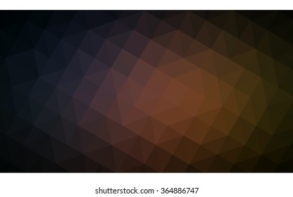 Multicolor dark pink, yellow polygonal illustration, which consist of triangles. Geometric background in Origami style with gradient. Triangular design for your business in vector.