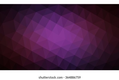 Multicolor dark pink, yellow polygonal illustration, which consist of triangles. Geometric background in Origami style with gradient. Triangular design for your business in vector.