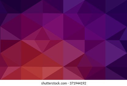 Multicolor dark pink, yellow polygonal illustration, which consist of triangles. Geometric background in Origami style with gradient. Triangular design for your business.