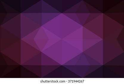 Multicolor dark pink, yellow polygonal illustration, which consist of triangles. Geometric background in Origami style with gradient. Triangular design for your business.
