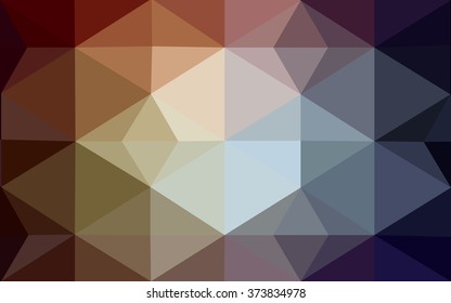 Multicolor dark pink, yellow polygonal illustration, which consist of triangles. Geometric background in Origami style with gradient. Triangular design for your business.