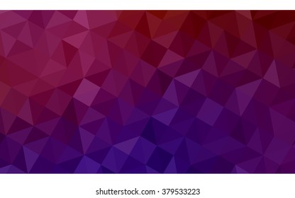 Multicolor dark pink, yellow polygonal illustration, which consist of triangles. Geometric background in Origami style with gradient. Triangular design for your business.