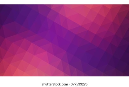 Multicolor dark pink, yellow polygonal illustration, which consist of triangles. Geometric background in Origami style with gradient. Triangular design for your business.