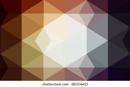 Multicolor dark pink, yellow polygonal illustration, which consist of triangles. Geometric background in Origami style with gradient. Triangular design for your business.
