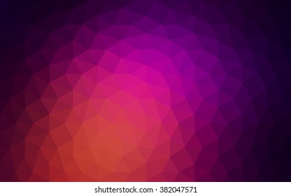 Multicolor dark pink, yellow polygonal illustration, which consist of triangles. Geometric background in Origami style with gradient. Triangular design for your business.