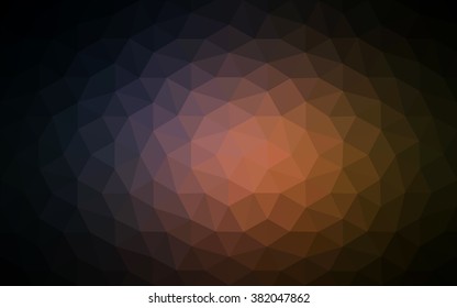 Multicolor dark pink, yellow polygonal illustration, which consist of triangles. Geometric background in Origami style with gradient. Triangular design for your business.