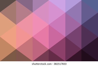 Multicolor dark pink, yellow polygonal illustration, which consist of triangles. Geometric background in Origami style with gradient. Triangular design for your business.