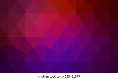 Multicolor dark pink, yellow polygonal illustration, which consist of triangles. Geometric background in Origami style with gradient. Triangular design for your business.