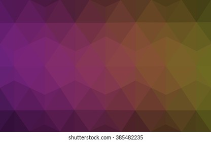 Multicolor dark pink, yellow polygonal illustration, which consist of triangles. Geometric background in Origami style with gradient. Triangular design for your business.