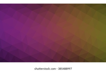 Multicolor dark pink, yellow polygonal illustration, which consist of triangles. Geometric background in Origami style with gradient. Triangular design for your business.