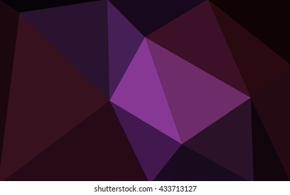Multicolor dark pink, yellow polygonal illustration, which consist of triangles. Geometric background in Origami style with gradient. Triangular design for your business.