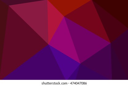 Multicolor dark pink, yellow polygonal illustration, which consist of triangles. Geometric background in Origami style with gradient. Triangular design for your business.