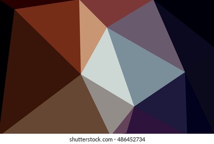 Multicolor dark pink, yellow polygonal illustration, which consist of triangles. Geometric background in Origami style with gradient. Triangular design for your business.