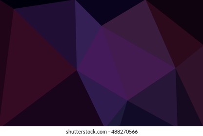 Multicolor dark pink, yellow polygonal illustration, which consist of triangles. Geometric background in Origami style with gradient. Triangular design for your business.