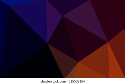 Multicolor dark pink, yellow polygonal illustration, which consist of triangles. Geometric background in Origami style with gradient. Triangular design for your business.