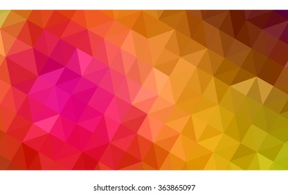 Multicolor dark polygonal illustration, which consist of triangles. Geometric background in Origami style with gradient. Triangular design for your business in vector. Rainbow, spectrum image.