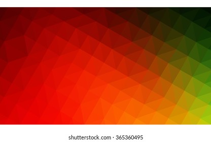 Multicolor dark polygonal illustration, which consist of triangles. Geometric background in Origami style with gradient. Triangular design for your business in vector. Rainbow, spectrum image.