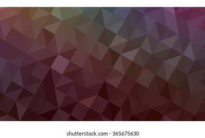 Multicolor dark polygonal illustration, which consist of triangles. Geometric background in Origami style with gradient. Triangular design for your business. 