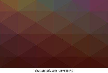 Multicolor dark polygonal illustration, which consist of triangles. Geometric background in Origami style with gradient. Triangular design for your business. Rainbow, spectrum image.