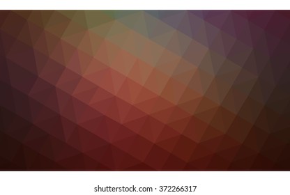 Multicolor dark polygonal illustration, which consist of triangles. Geometric background in Origami style with gradient. Triangular design for your business. Rainbow, spectrum image.