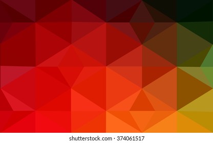 Multicolor dark polygonal illustration, which consist of triangles. Geometric background in Origami style with gradient. Triangular design for your business. Rainbow, spectrum image.